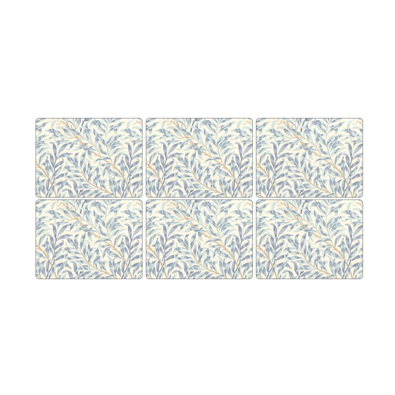 Pimpernel Morris & Co. Willow Bough 6 Placemats, Blue & Reviews